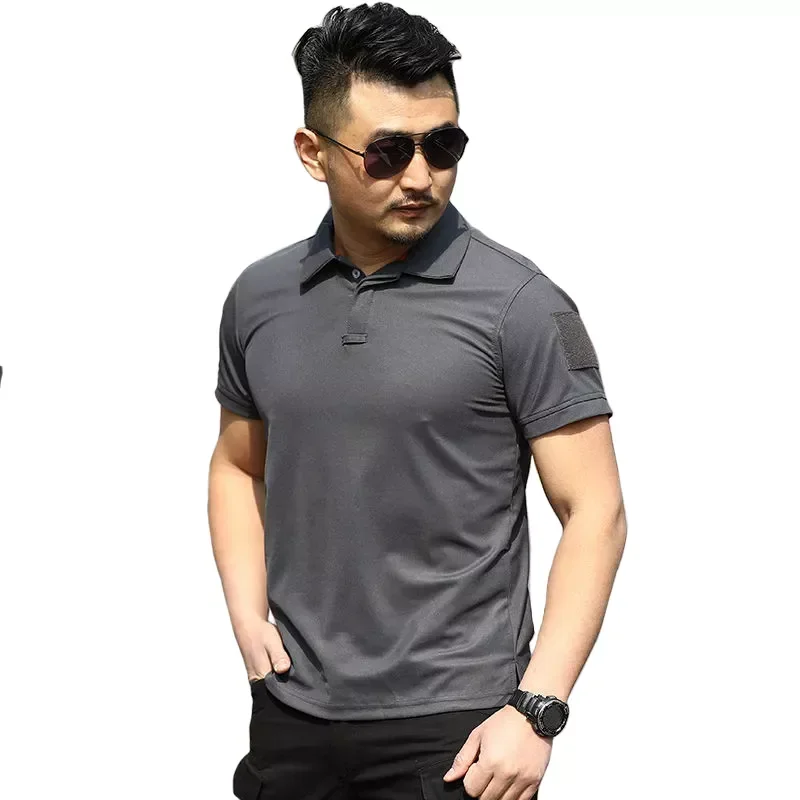 

Outdoor Fast Dry Breathable Shirt Military Army Combat Clothing Mege Brand Tactical Shirt Short SleeveMen's Polo T shirt