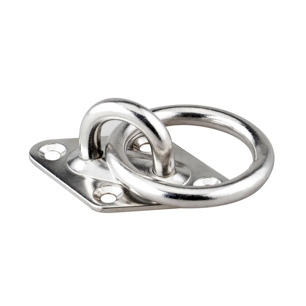 

Крючок из нержавеющей стали с кольцевой пластиной для лодки, морской, квадратный, Круглый, с фиксированной петлей, подъем глаз, подвесной по...