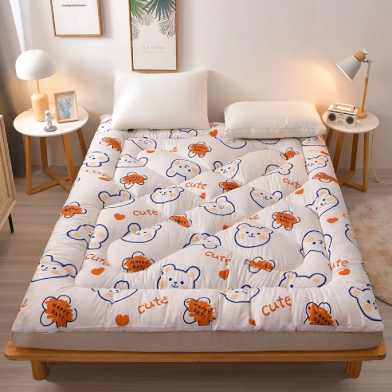 

Cotton Mattress Futon Thicker Tatami Mattress Soft Student Dormitory Single Double Bed Sleeping Pad Mat Double Mattress Topper