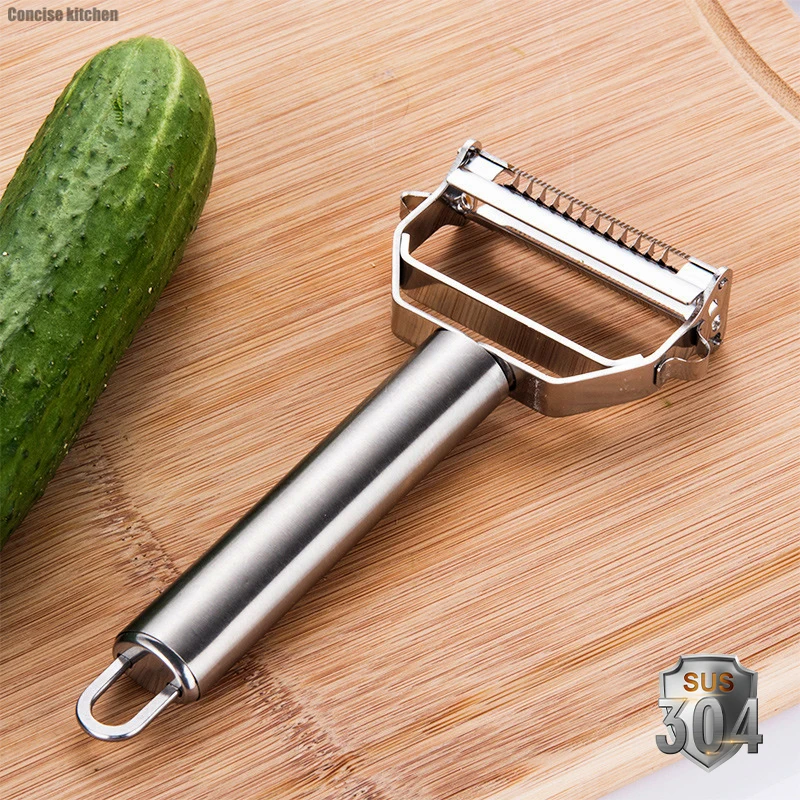 

Grater Peeler for Fruits and Vegetables, 304 Stainless Steel Cutter Slicer for Carrot Potato Melon, Kitchen Gadgets Accessories