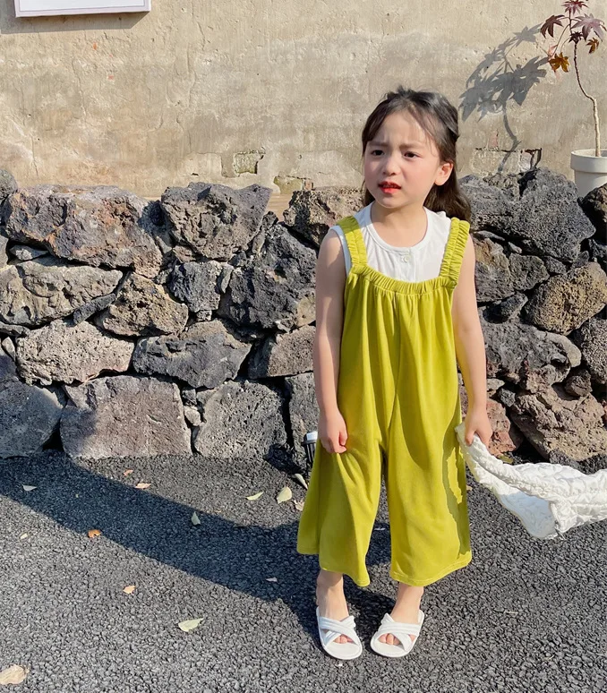 

Брюки для девочек, Новинка лета 2022, детская одежда в иностранном стиле, Детская тонкая верхняя одежда, брюки на подтяжках