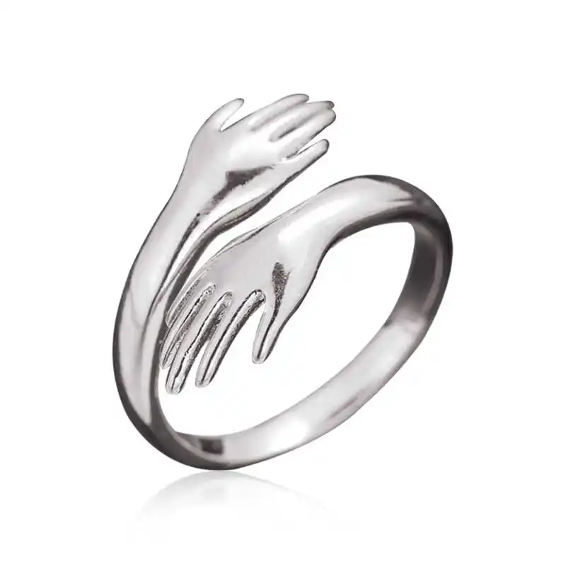 

Tevuli 925 Sterling Silver Wrap Hands Ring