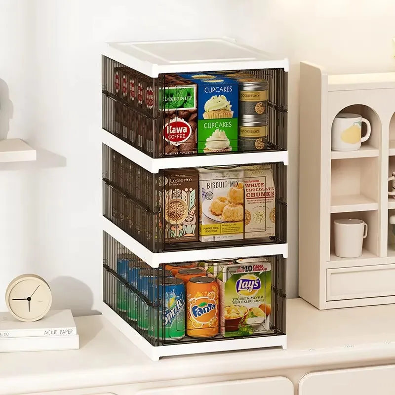 1/3 слоя складная коробка для обуви штабелируемая прозрачная утолщенная обувь