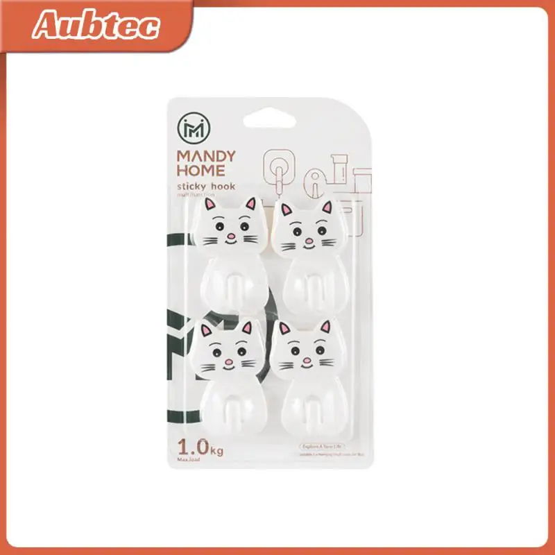 

Симпатичный бесшовный крючок в форме кошки, настенные крючки из АБС-пластика с сильной нагрузкой, Бытовые аксессуары, экологически чистый крючок для пасты