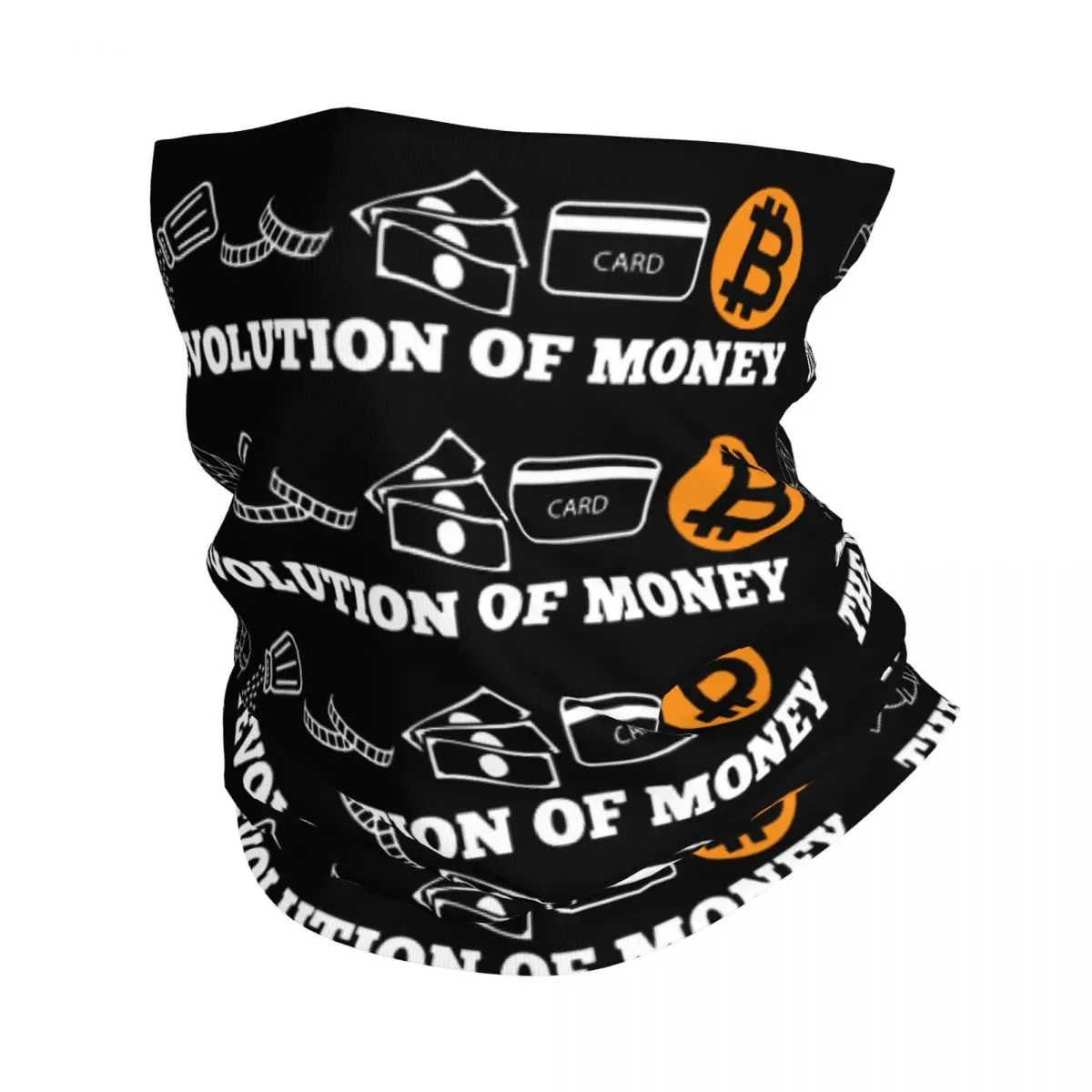 

The Evolution Of Money Bitcoin Btc Crypto Cryptocurrency Bandana Neck Gaiter Blockchain Magic Scarf Face Mask Fishing Windproof