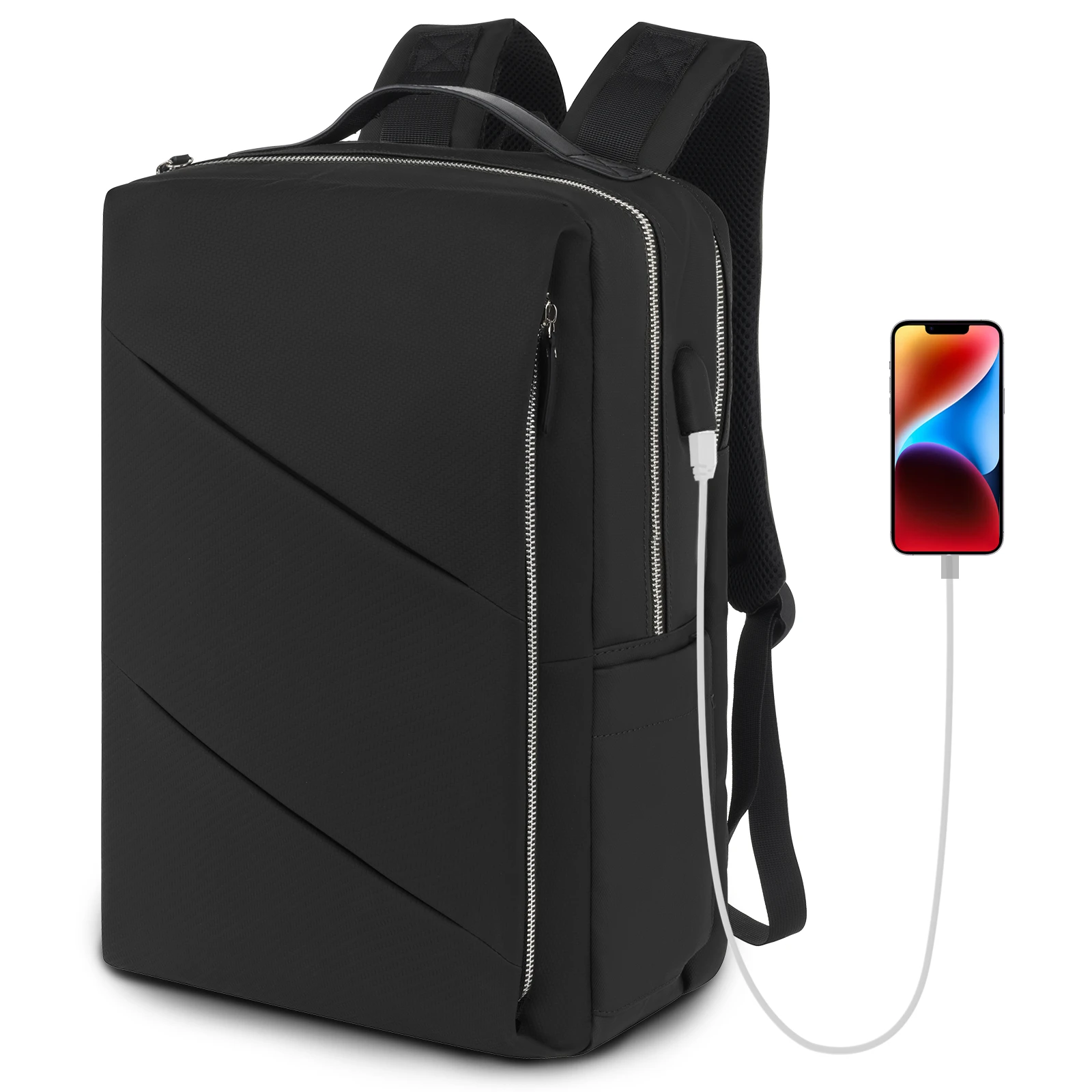 Водонепроницаемый Многофункциональный рюкзак для ноутбука с USB-зарядкой деловой