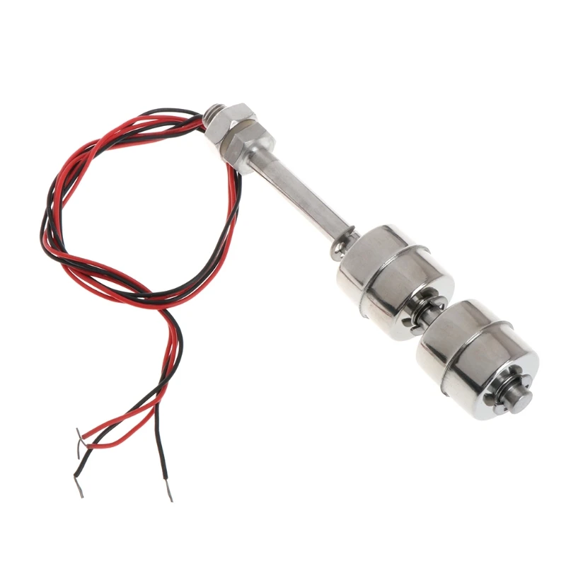 

220V 10W 100mm Float Switch Auto Tank liquid Water Level Sensor Stainless Steel