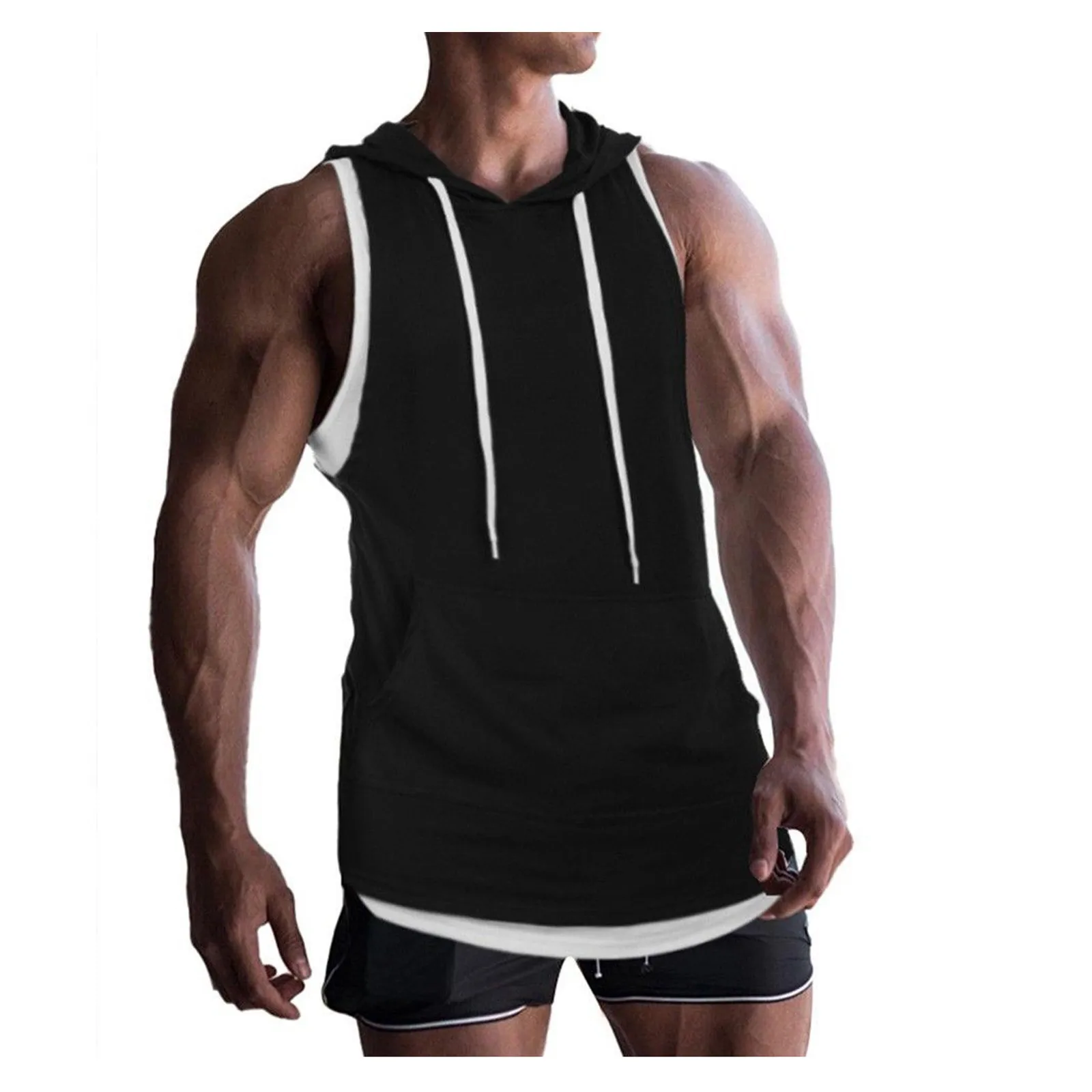 

Майка мужская летняя однотонная для фитнеса и бодибилдинга