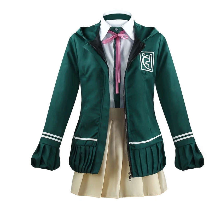 Фото ✿ 2026 ✿ Костюм для косплея по аниме Danganronpa: униформа для старшеклассниц, куртка с длинными рукавами, короткая юбка в стиле лоли, образ Нанами Чиаки ✿ №2
