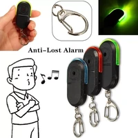 new smart anti lost alarm wallet phone key finder locator keychain whistle sound with led light mini anti lost key finder sensor