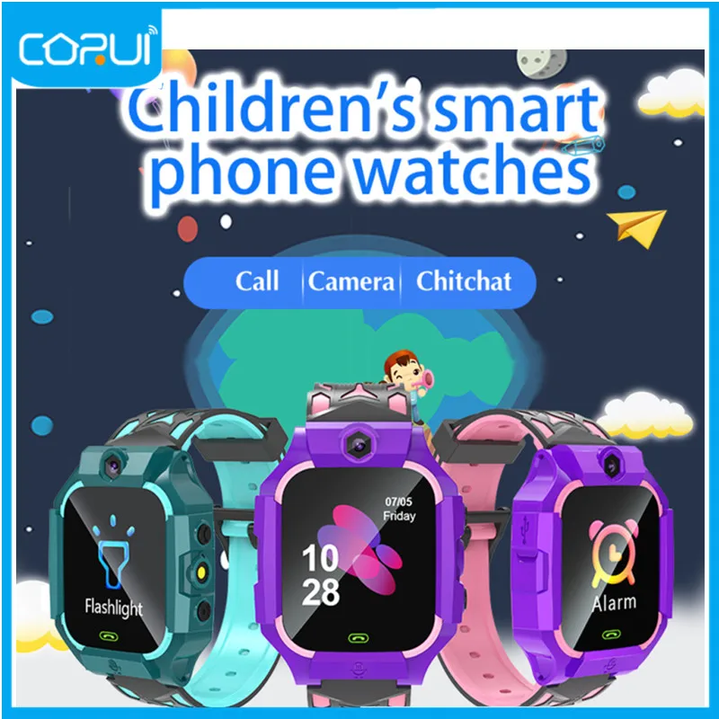 

Corui Smart Watch For Children Anti-Lost Kid Intellgent Life SOS SIM Call Safety Waterproof LBS Base Station Positioning Tracker