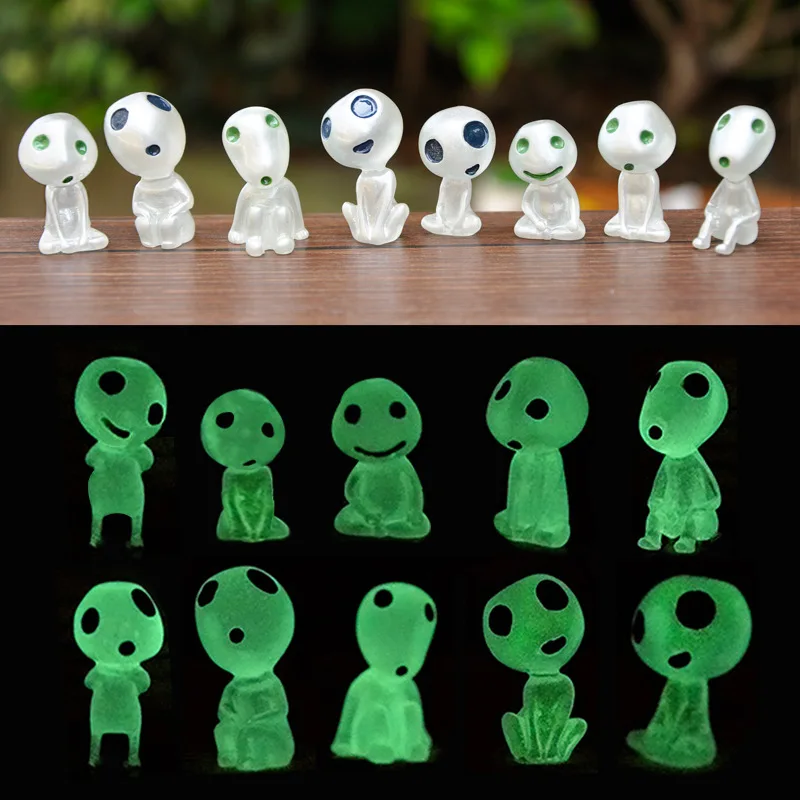 

Glow Tree Spirit Microlandscape Figure Decoration Outdoor Glow Miniature Statue Potted Mini Garden Accessory Ornaments