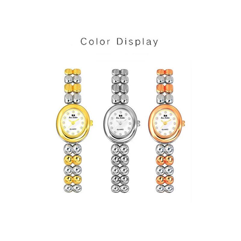 BS Elegant Small Silver Ladies Watches 2022 Free Shipping Ultra Thin Waterproof Bracelet Dress Women's Wristwatch Reloj Mujer images - 6