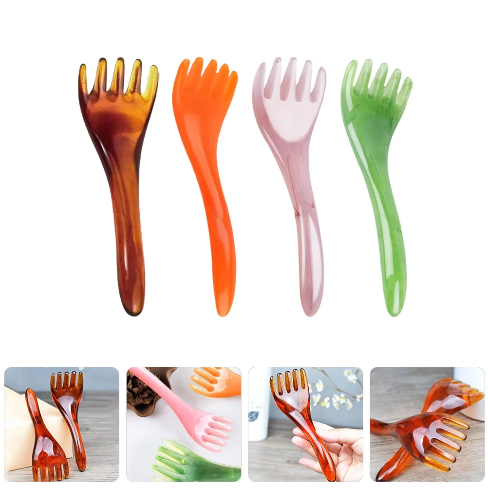 

4 шт., Массажер-чесалка для лица и кожи головы