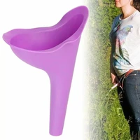 woman standing piss portable toilet urinal camping tent travel toilet female urinal female pee funnel emergency silicone urinals