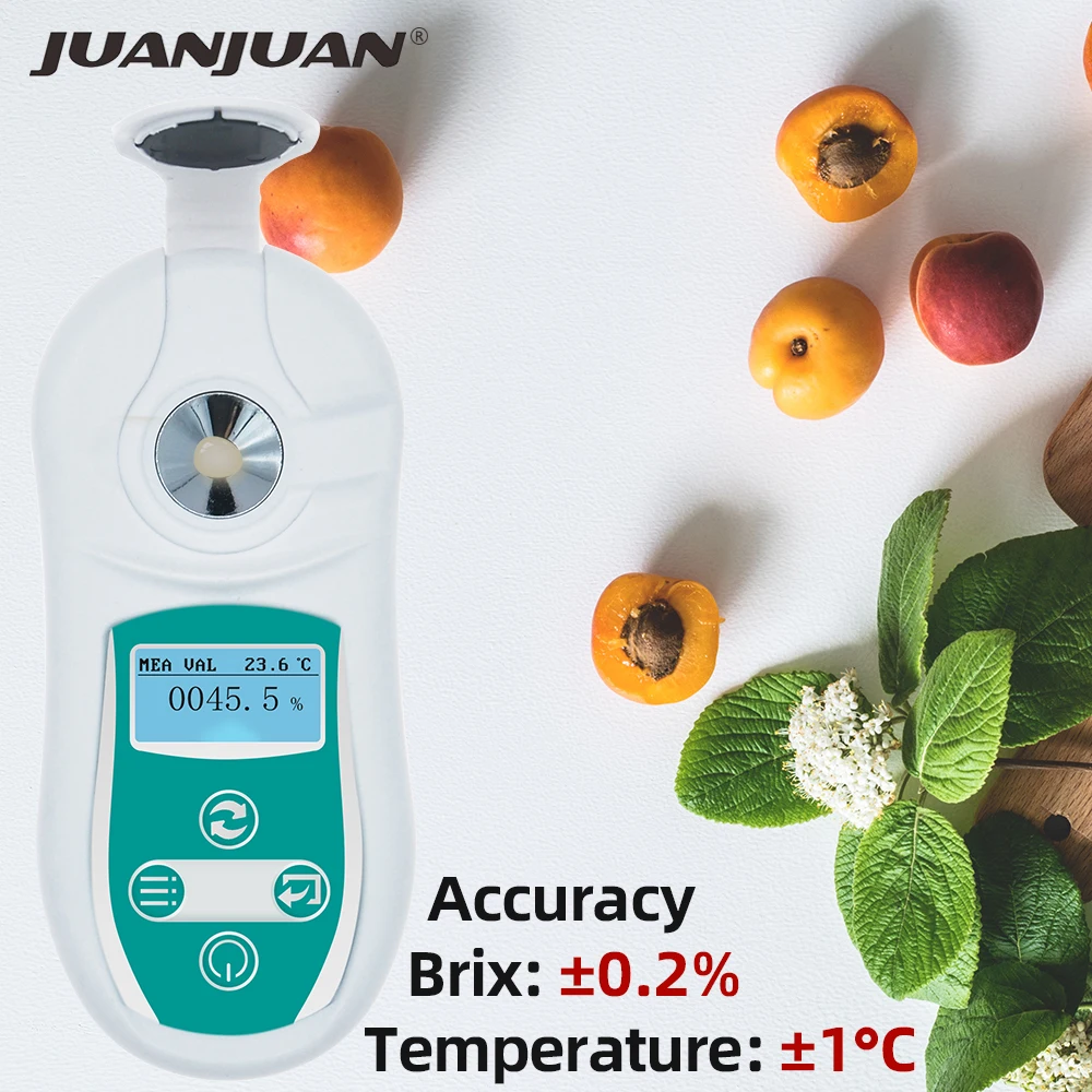 

Handheld Sugar Meter 0-53% Brix Digital In Wine Concentration Tester Fluid Measuring Instrument