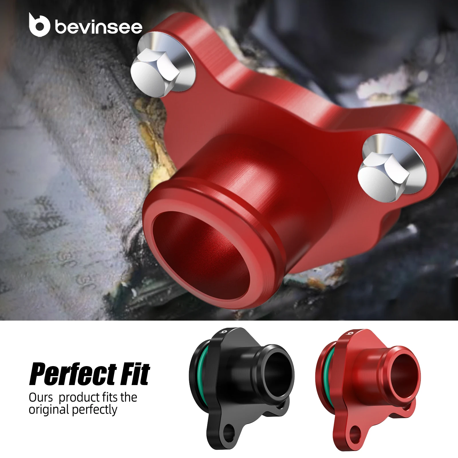 Фото Фитинг водяного шланга BEVINSEE для BMW N52 N55 N54 E82 E87 E90 E91 E92 E93 E60 F30 F36 F10 F20 X1 E84 X3 E83 F25 X5 E70 F15 Z4 E89 №4