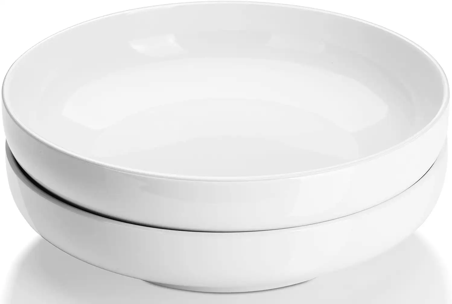 

Large Serving Bowls, 60 Ounces White Salad Bowl, 10" Turkey Serving Platter, Shallow Pasta Bowls Set of 2, Serving Dishes for En