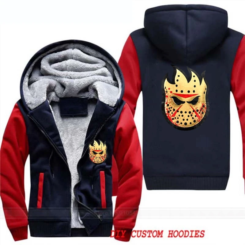 

Men Thicken Hooded Fashion Winter Jason Gray Spitfire Warm Jackets Coats Plus Size 4XL Mens Hoodies Sweatshirts Plus Size M-5XL