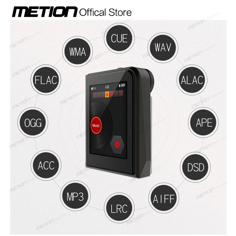 Мини Hi-Fi MP3-плеер DSD256 металлический 24 бит/192 кГц |