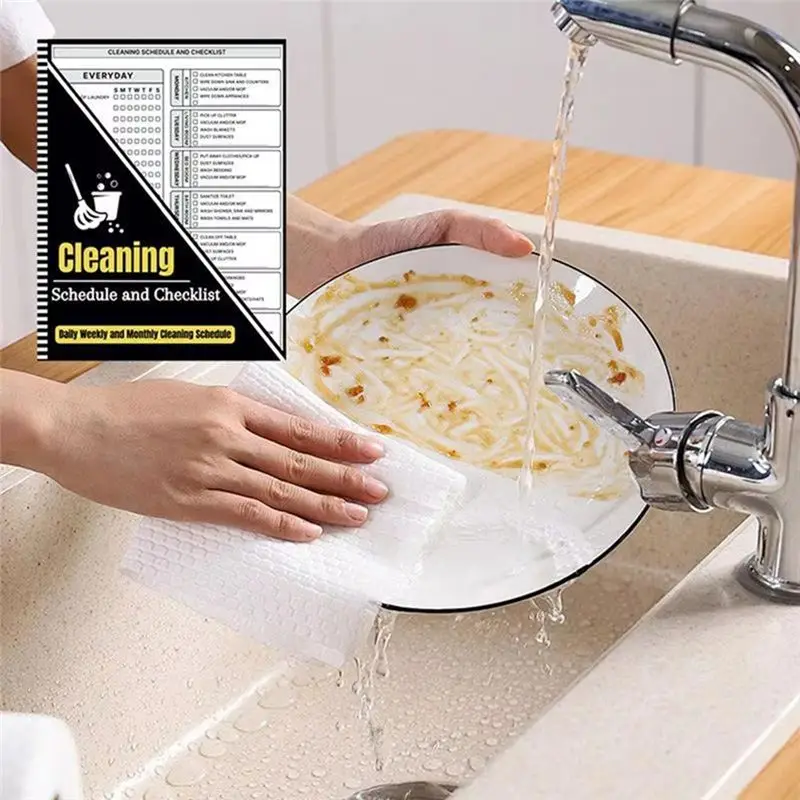 Фото ABKS-Cleaning Planner: Список дел для взрослых, планировщик и органайзер для ежедневных, еженедельных и ежемесячных задач, контрольные списки для уборки. №2