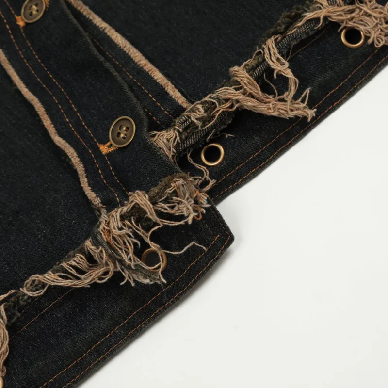 DEAT женское джинсовое пальто в стиле пэчворк однобортные винтажные потертые