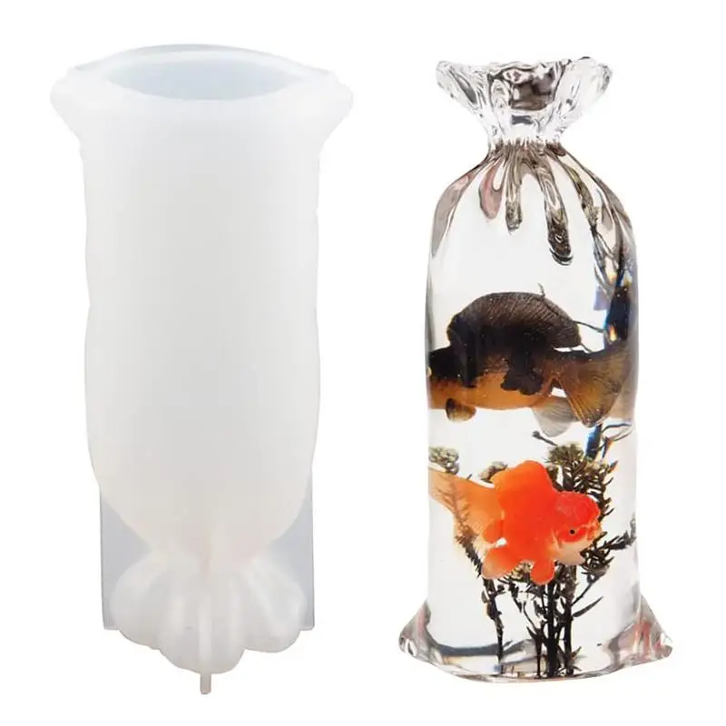 

DIY Lucky Bag Mould Durable 3D Lucky Bags Resin Casting Mold 3D Silicone Lucky Bag Resin Molds For DIY Beads Glitter Rhinestones