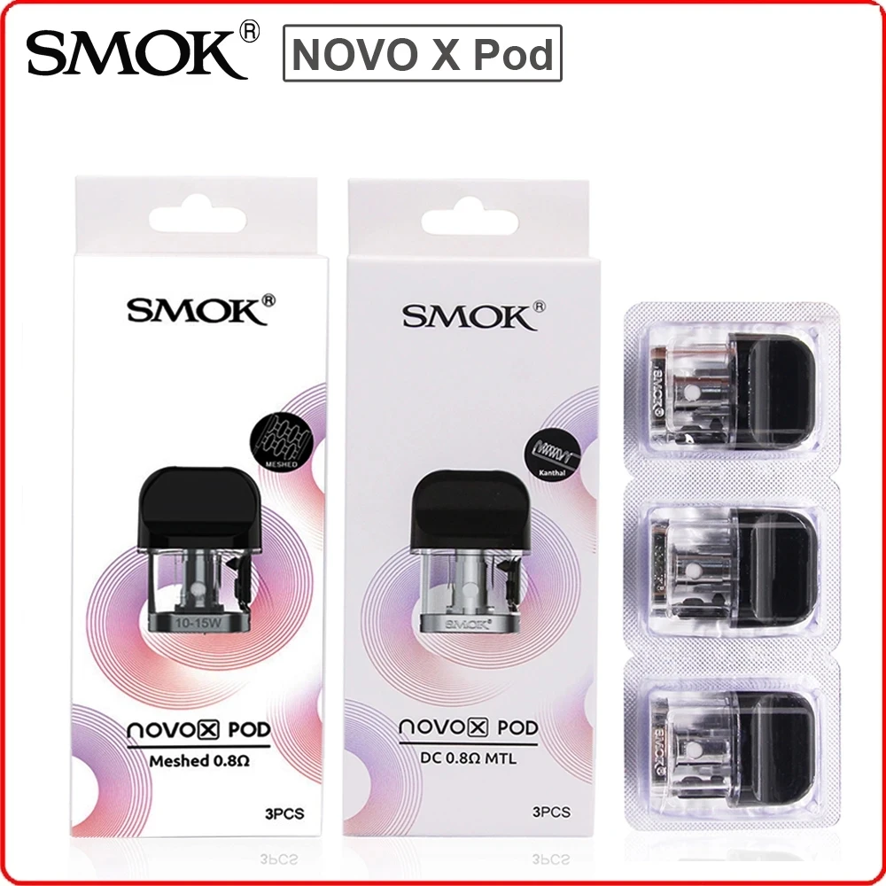 

Оригинальные SMOK NOVOX капсулы NOVO X капсулы 2 мл пустой картридж без катушки электронная сигарета вейп атомайзер испаритель капельный наконечник