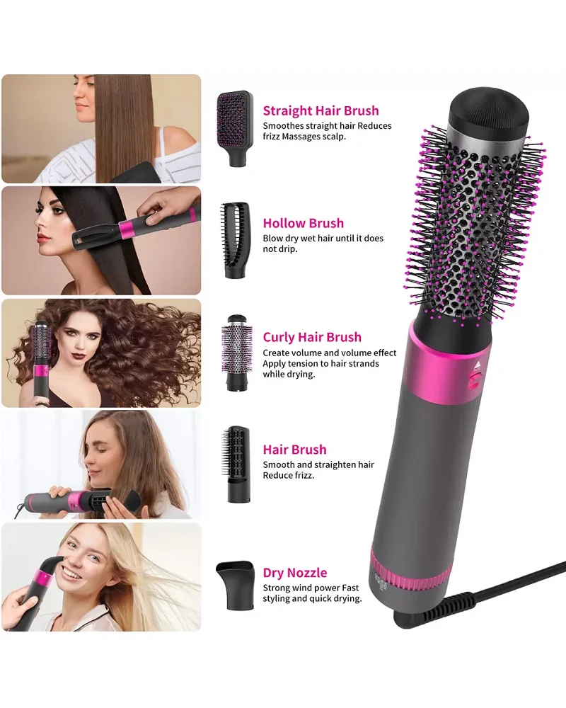 Secador Dyson Profesional 5 en1 Hair Curlen And Straightening Brush Electric Hair Styling Tool Automatic Hair Curler Beauty enlarge