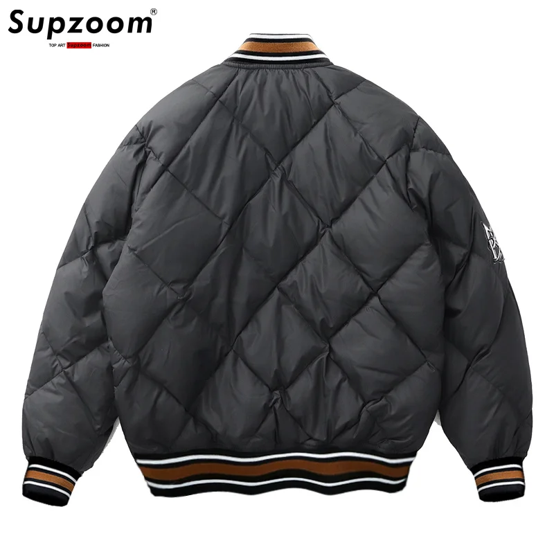 Arrival 2023 New Hip Hop Embroidery Couples Casual Top Fashion Male And Female Winter Men Coat Warm Baseball Down Jacket