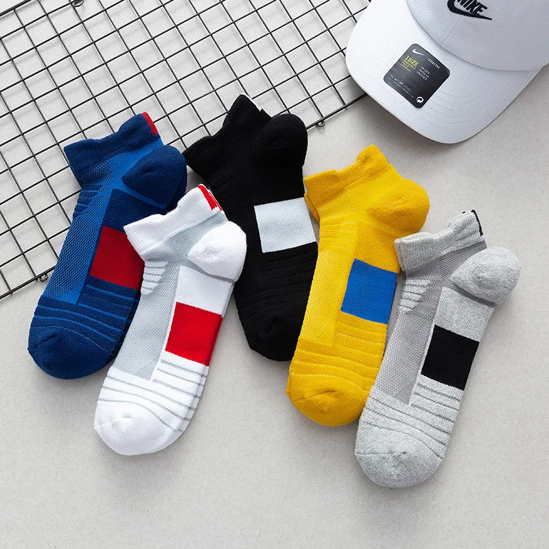 

Cotton Men Cycling Ankle Sock Breathable Outdoor Damping Basketball Protect Feet Wicking Bike Running Football Sport Socks