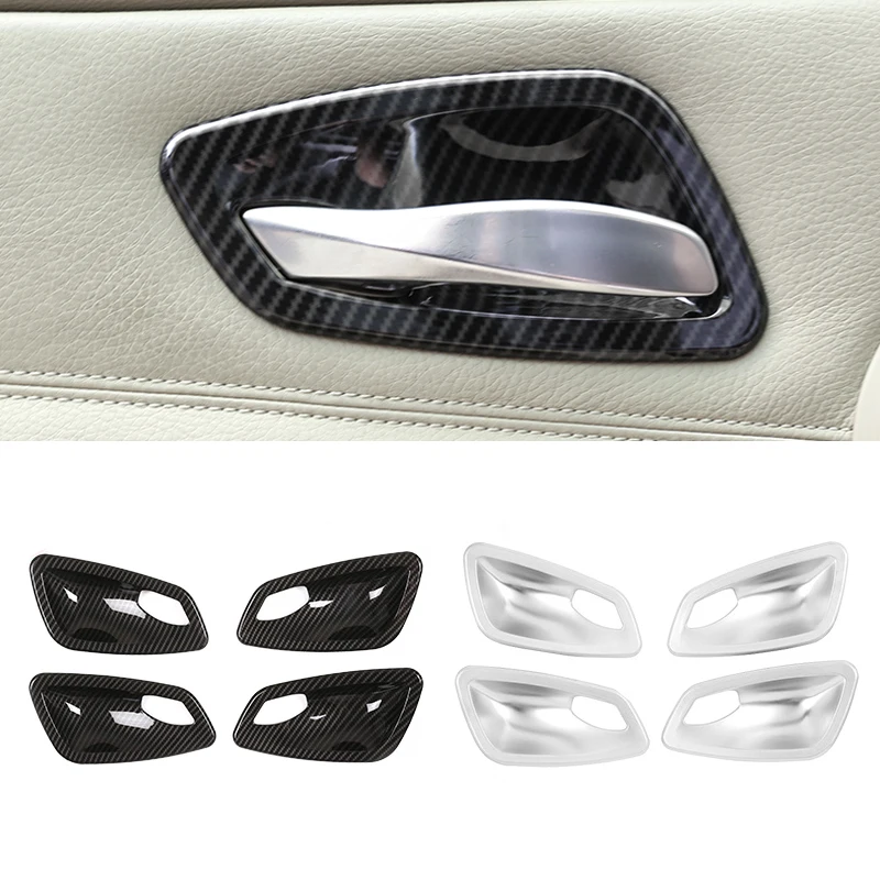

Для BMW 3 серии E90 2005 2006 2007 2008 2009 2010 2011 2012 углеродное волокно текстура Автомобильная дверная ручка панель дверная чаша крышка отделка