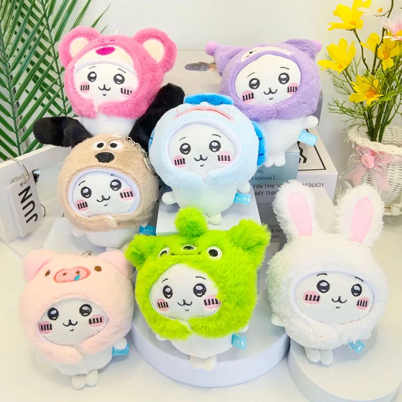 Новый плюшевый кулон Chiikawa кукла-переодевание брелок Sanrio кукла Тайяки головной
