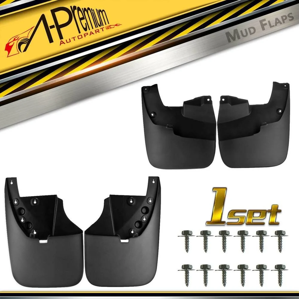 

Mud Flaps Splash Guards for Toyota Tundra 2007-2013 w/o Wheel Lips Front & Rear