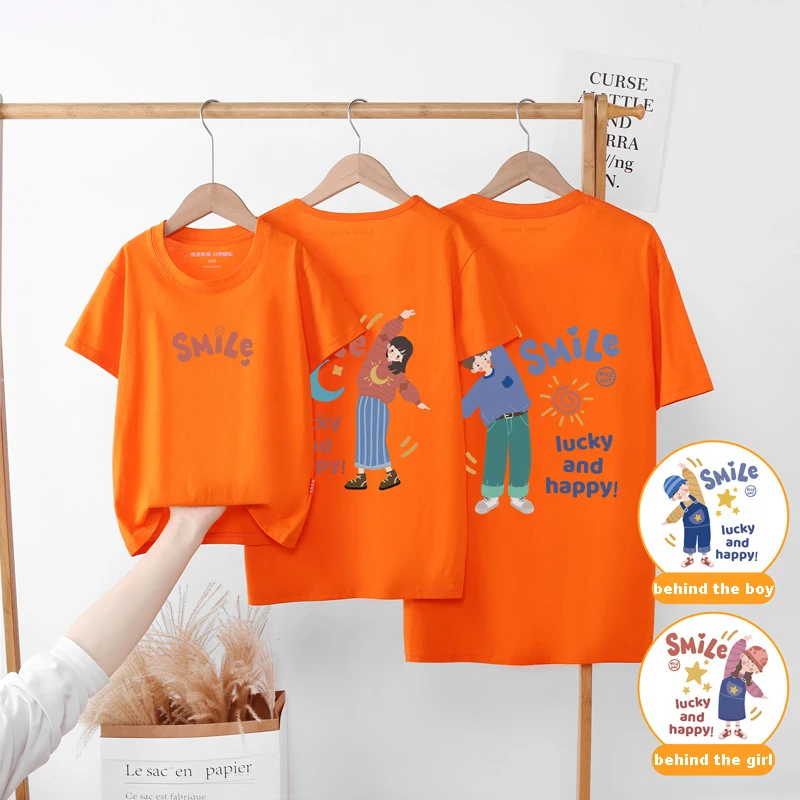 2022 мультяшная футболка мама папа и я семейный образ сочетающиеся наряды Одежда