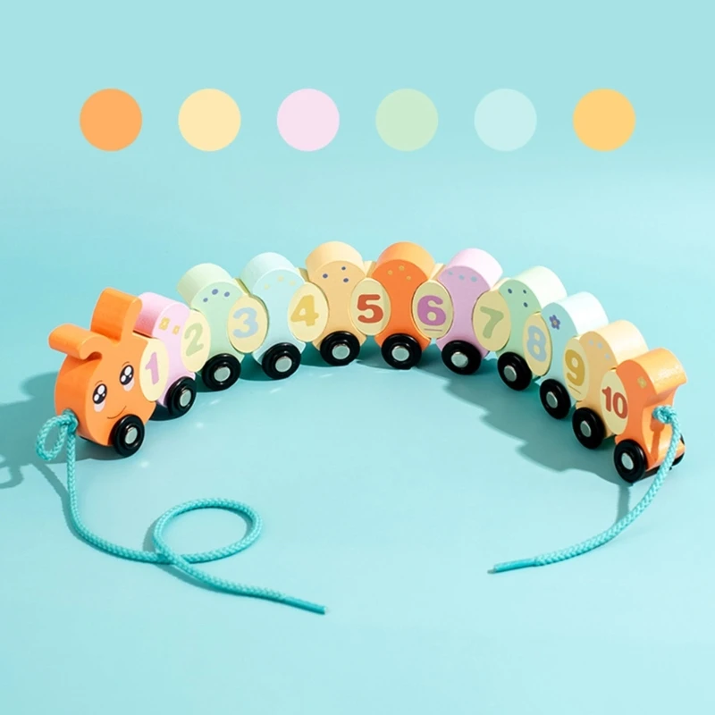 

Kids Pull Along Toy for Stringing Thinking Training Amusing Toy