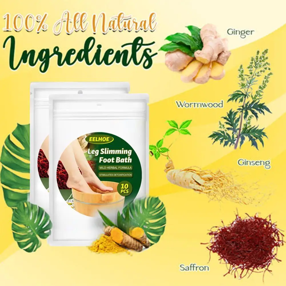 

Lympatic Drainage Ginger Foot Soak 10pcs/Pack