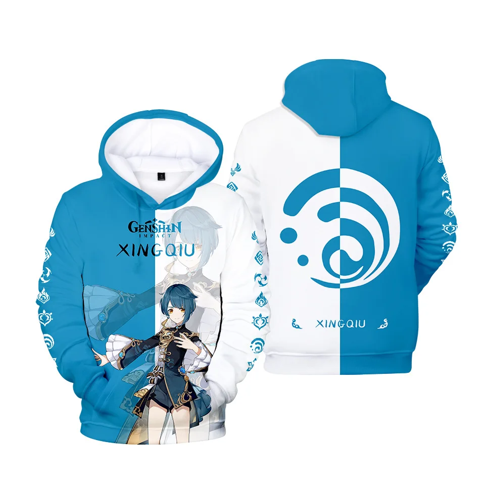 

2022 New Genshin Impact Hutao Tartaglia Klee Diluc Venti Xiao Zhongli Xingqiu Cosplay Hoodie Boy/girls Hip Hop Clothes Streetwe