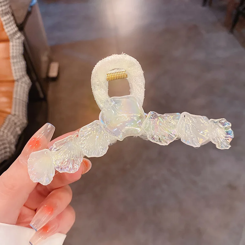 

Net Red Color Light Shell Hairpin Ins Style Small And Fresh Girl Heart Sweet Grip Clip New Temperament Fashion Hair Accessories