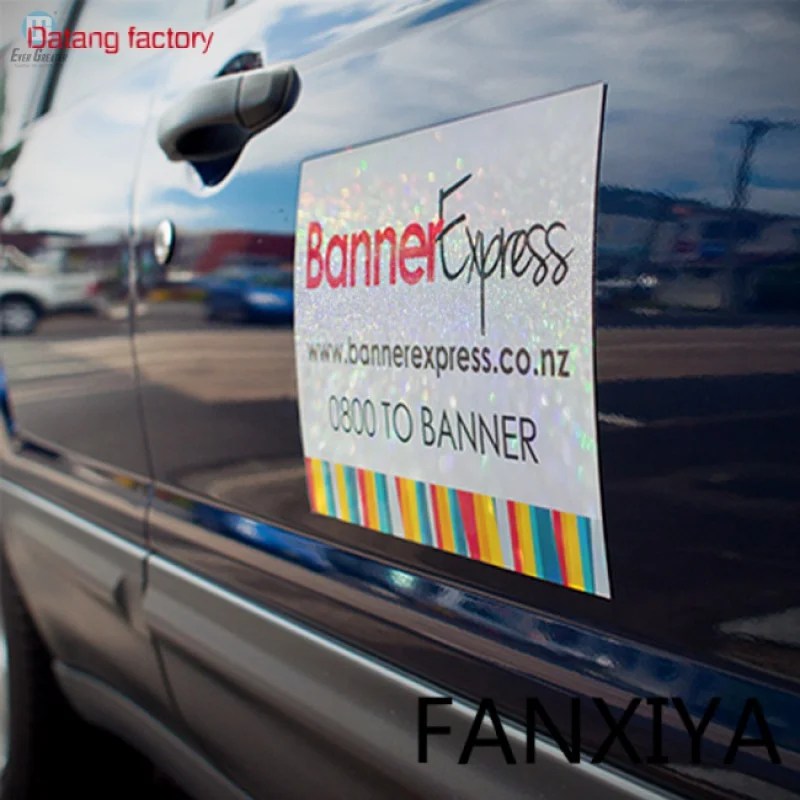 

Custom Car Magnets PVC Digital Printing Car Advertising Glitter Car Magnets