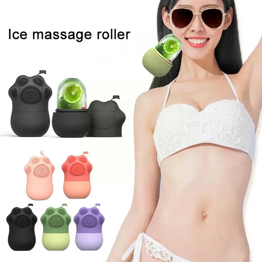 

Silicone Ice Facial Roller For Face Eyes Necks Women Lifting Contouring Reduce Acne Wrinkle Beauty Tools Face Massage Ice U0K6