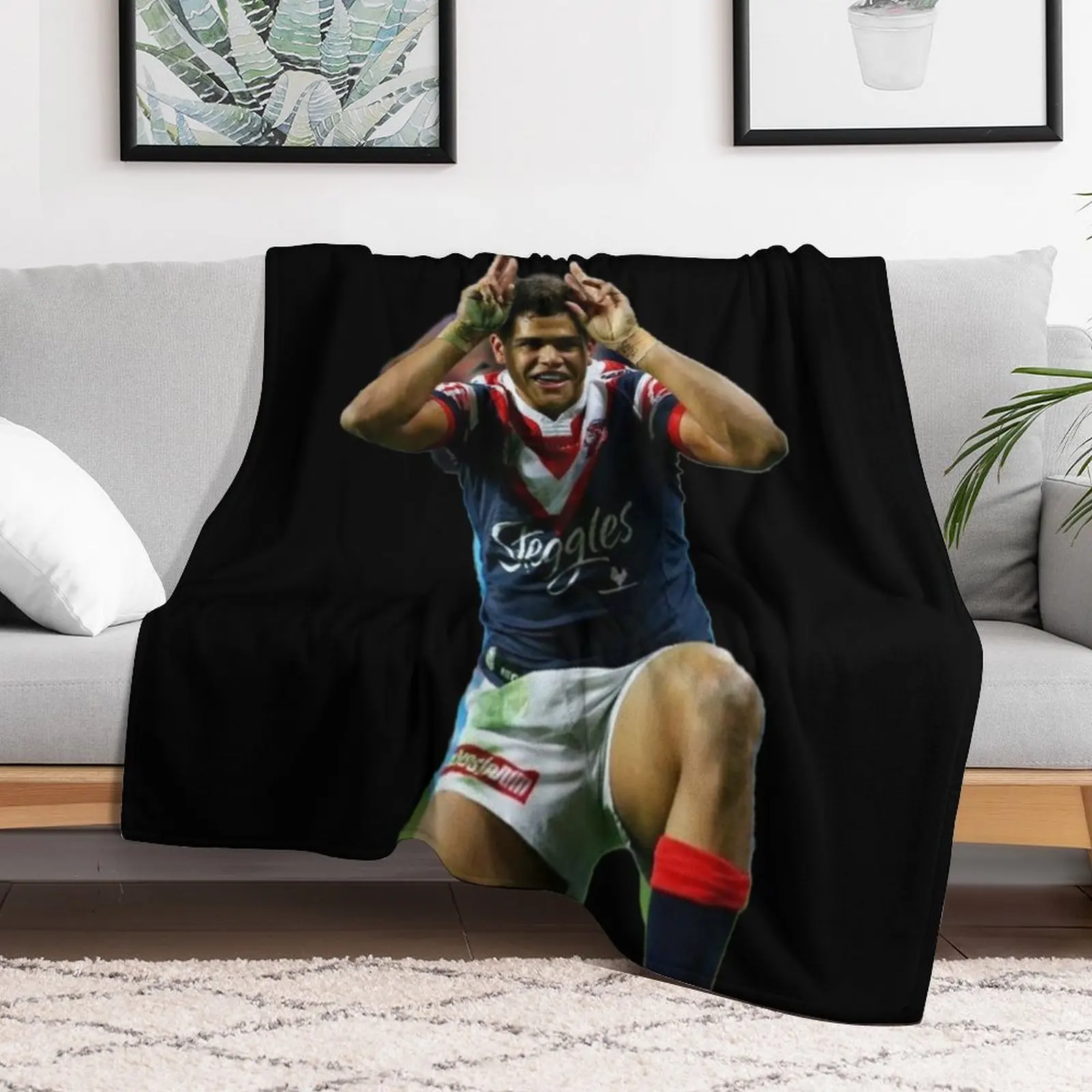 Плед-одеяло Чемпион Латрелл Митчел теплые зимние мягкие шерстяные одеяла для