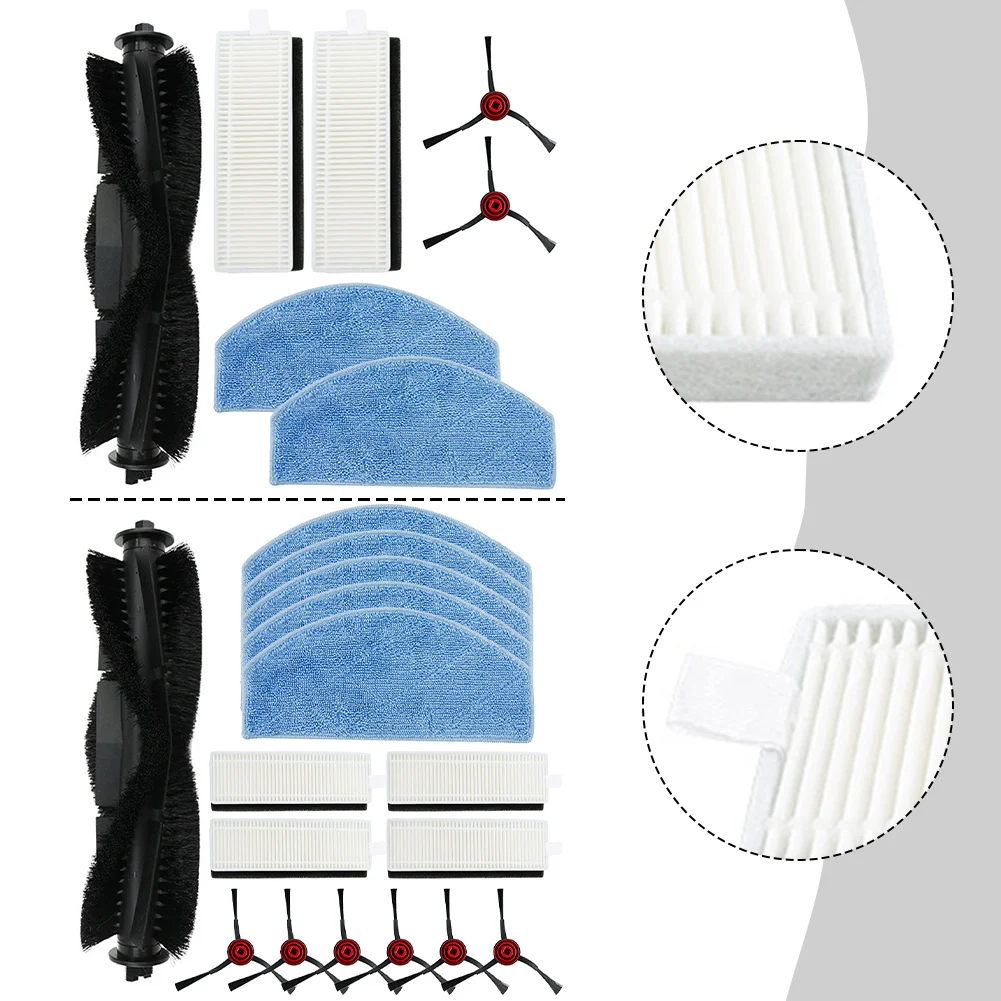 Сменный комплект основной щетки и ткани для швабры пылесоса Laresar Mars 01 с
