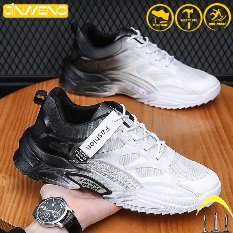 

Breathable Work Safety Shoes Lightweight Running Mountaineering Outdoor Sports Zapatos Men's and Women's Safety Protection