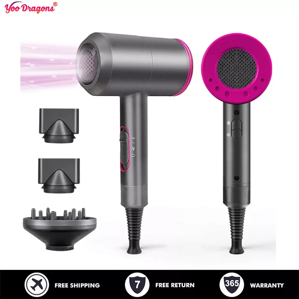 

Yoodragons Anion Professional Hair Dryer Blow Drier Hot Cold Wind Temperature Control Hair Dryers Salon Style Tool For Hair