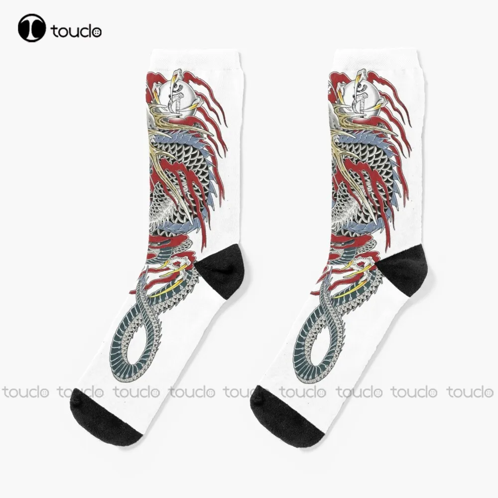 

Kazuma Kiryu'S Dragon Tattoo Socks Hiking Socks Women High Quality Cute Elegant Lovely Kawaii Cartoon Sweet Cotton Sock Colorful