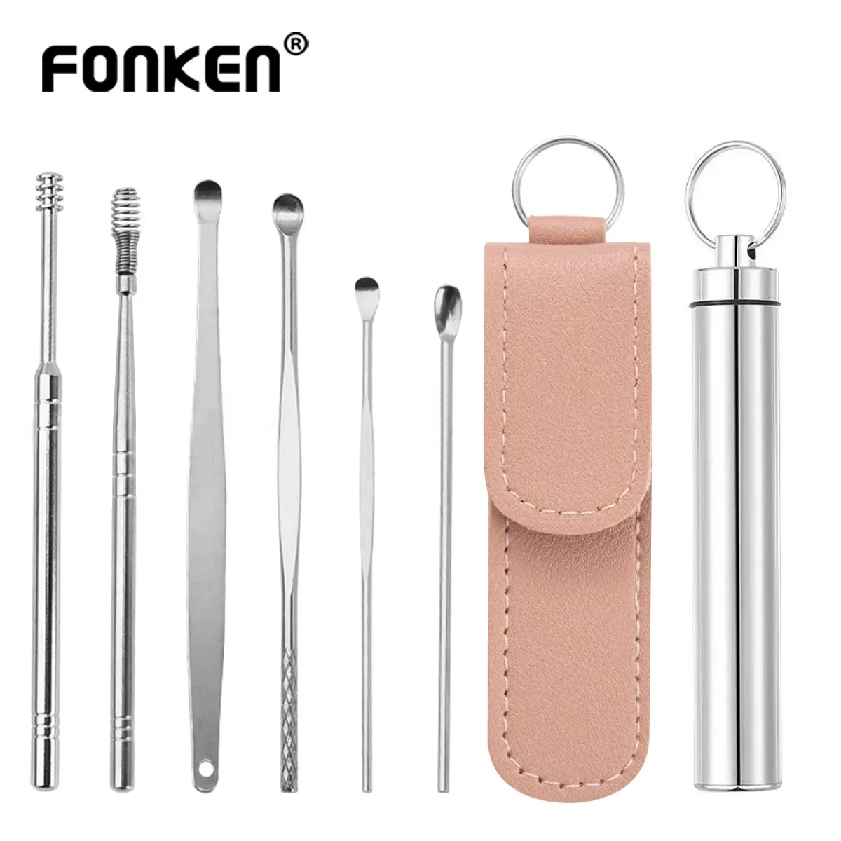 

Ear Cleaner Wax Removal Tool Ear Pick Sticks Ear Cleaning Kit Clean Spoon Earwax Remover Set Earpick for Adults Ear Care