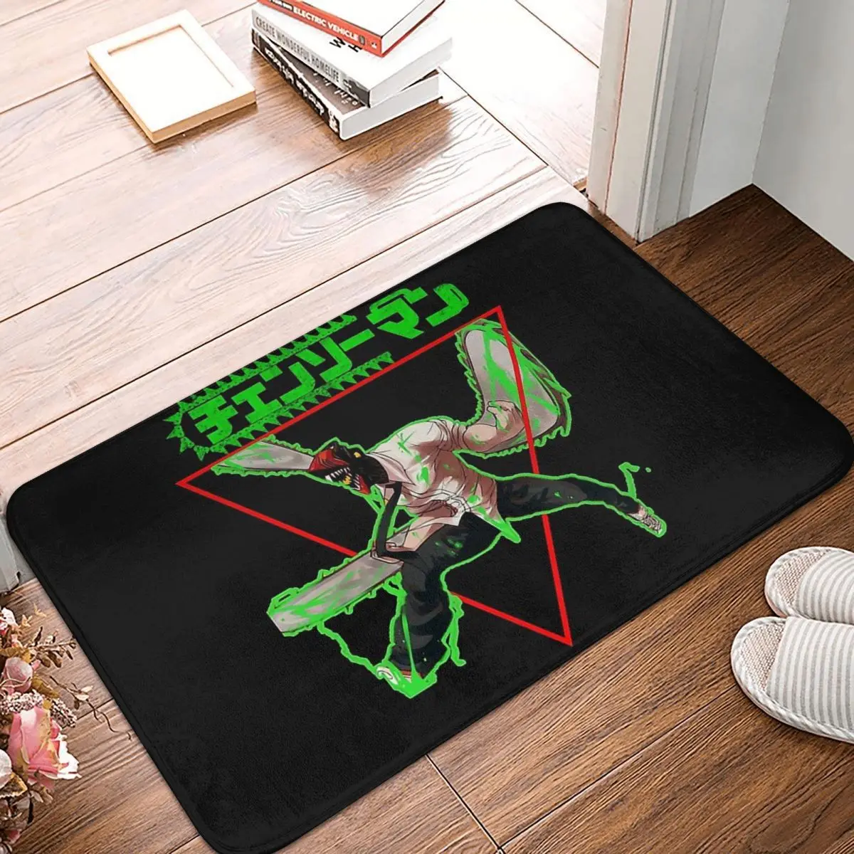 

Chainsaw Man Non-slip Doormat Denji, Makima, Pochita Bath Bedroom Mat Welcome Carpet Flannel Modern Decor