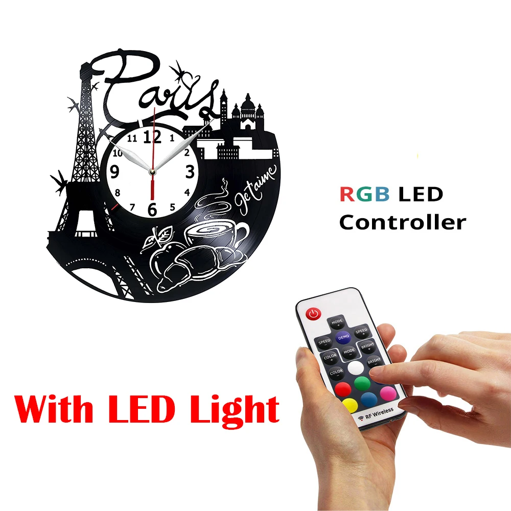 

Paris City - Made of Vinyl Record - Handmade Home Decor -Original Gift Idea for Birthday Wedding Anniversary Christmas for Frien