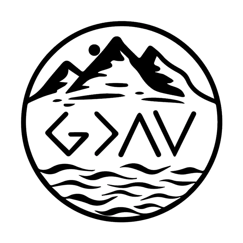 

K560# Vinyl Decal For God is Greater Than The Highs and The Lows Car Sticker Waterproof Auto Decors for Bumper Rear Window